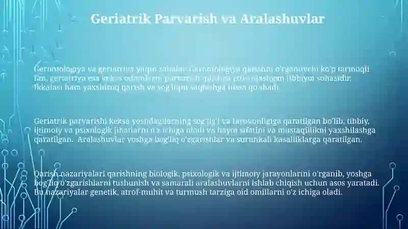 Gerontologiya va Geriatriya 3