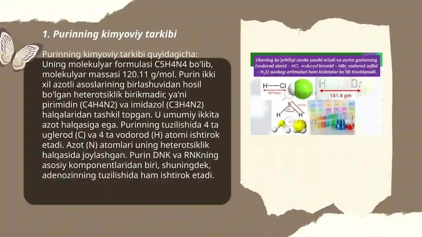 Purin va uning xossalari 3