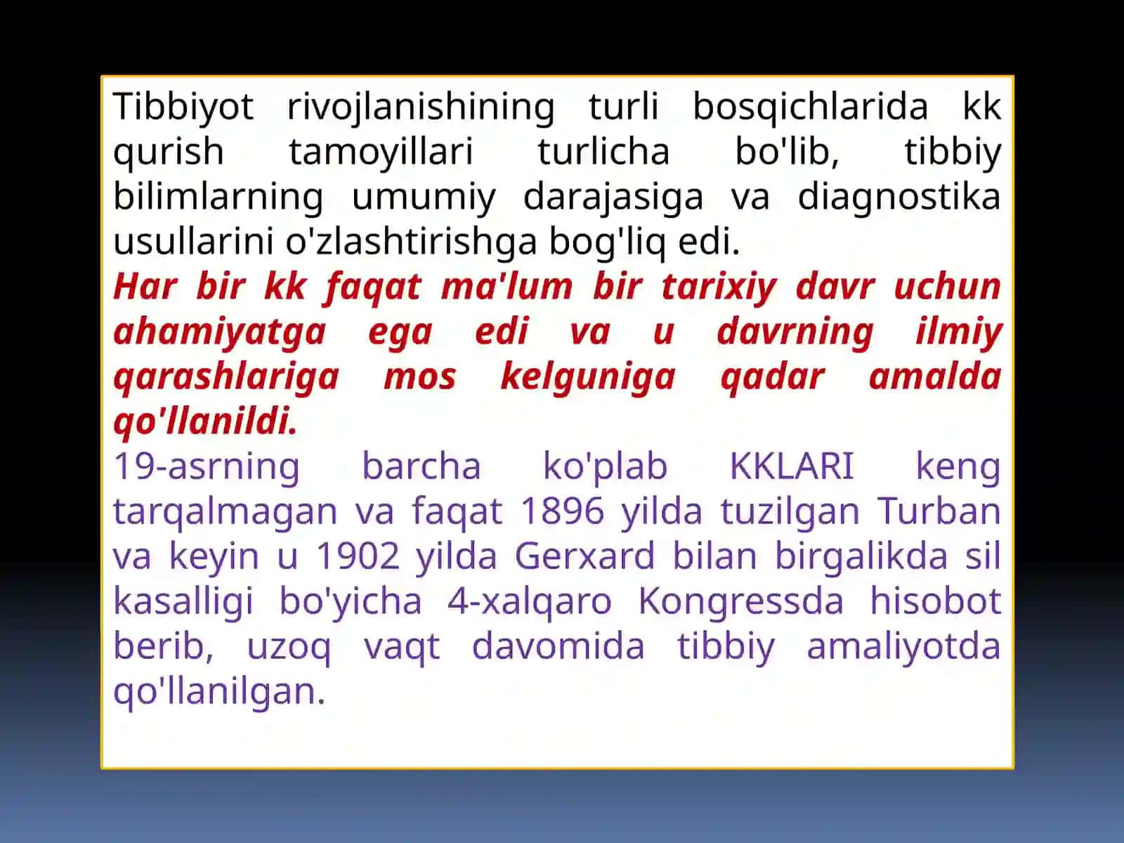 Tuberkulyozning Kliniktasifi 3