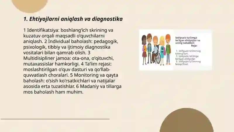 Inklyuziv taʼlimga jalb qilish bosqichlari 3