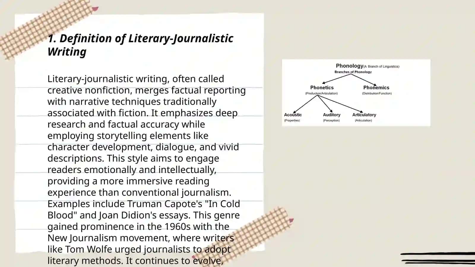 The peculiarities and classification of literary-journalistic 3
