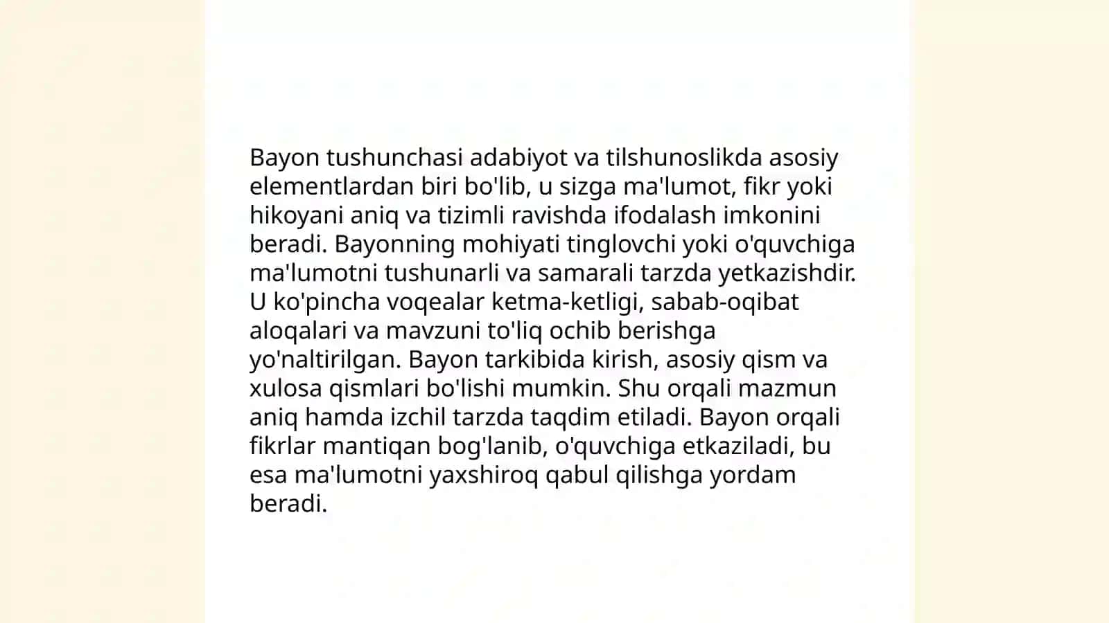 Bayon va uning turlari:ta'limiy va nazorat 3