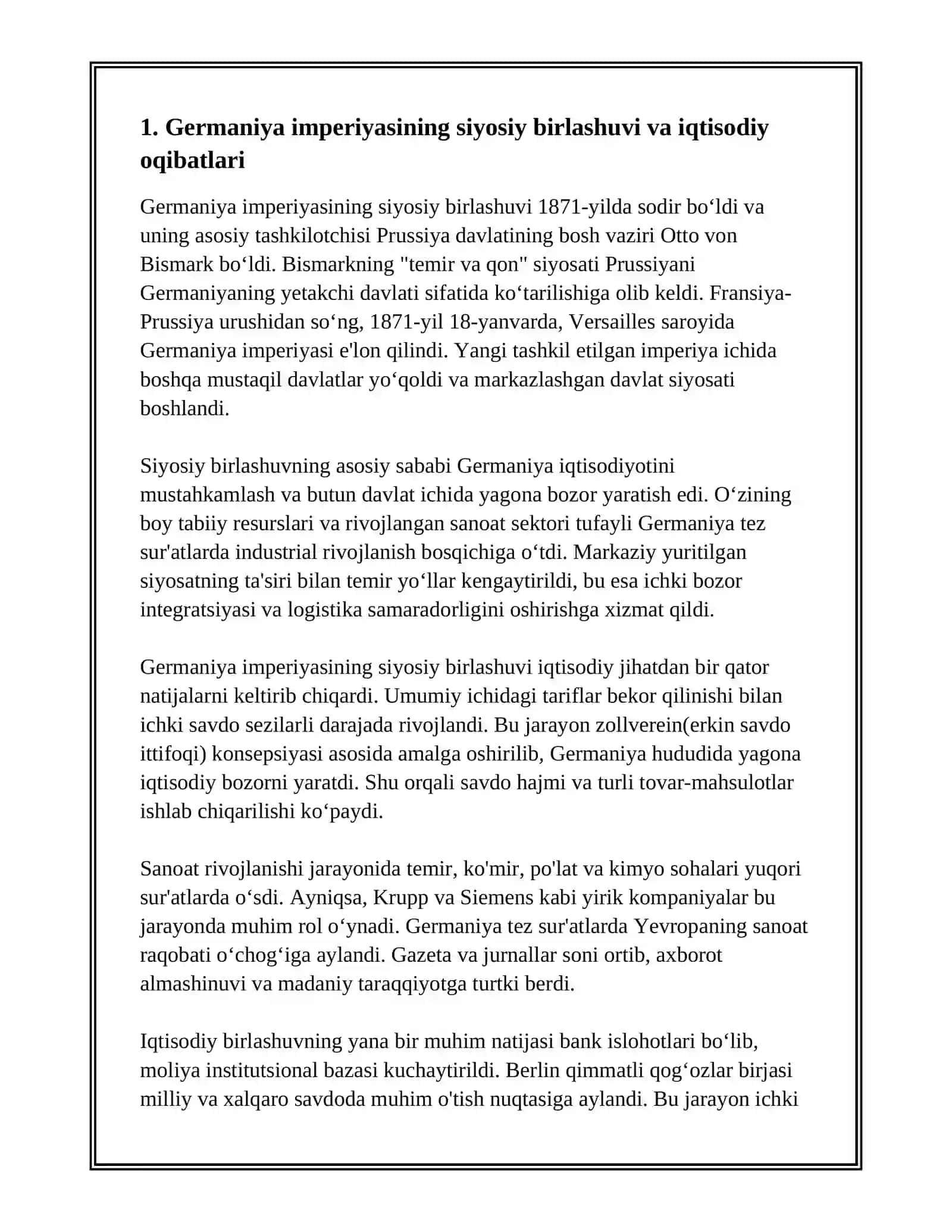 GERMANIYA IMPERYASIDAGI SIYOSIY AITISODIY JARAYONLAR 3