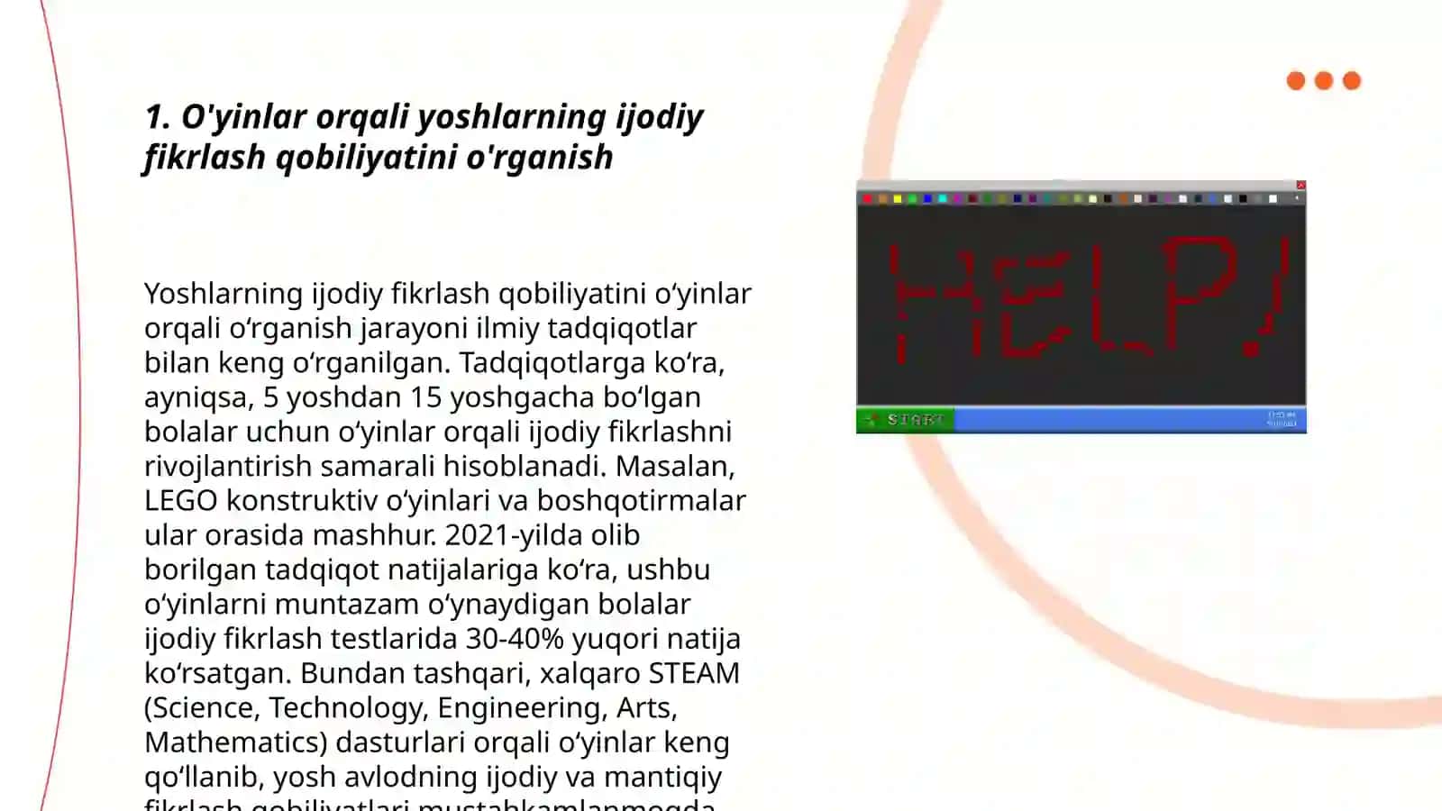 Yoshlar Uchun Virtual O'yinlar 3