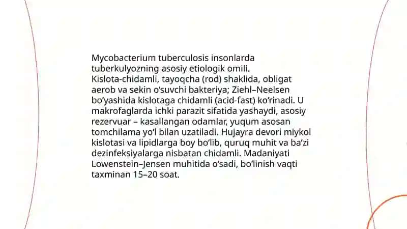 Tuberkulyoz etiologiyasi 3