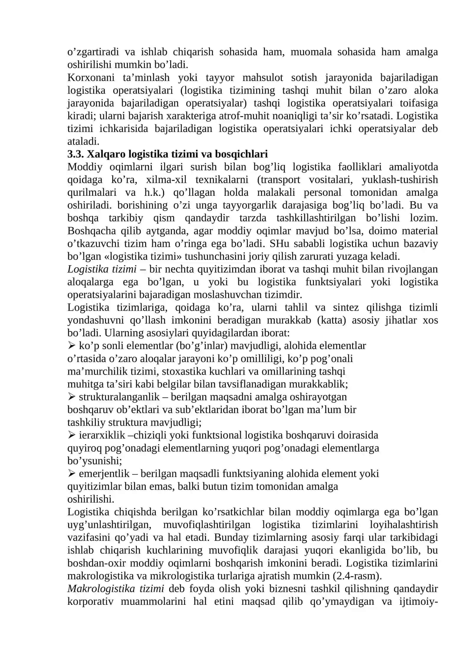Lоgistik оpеrаtsiyalаrining аsоsiy bоsqichlаri 3