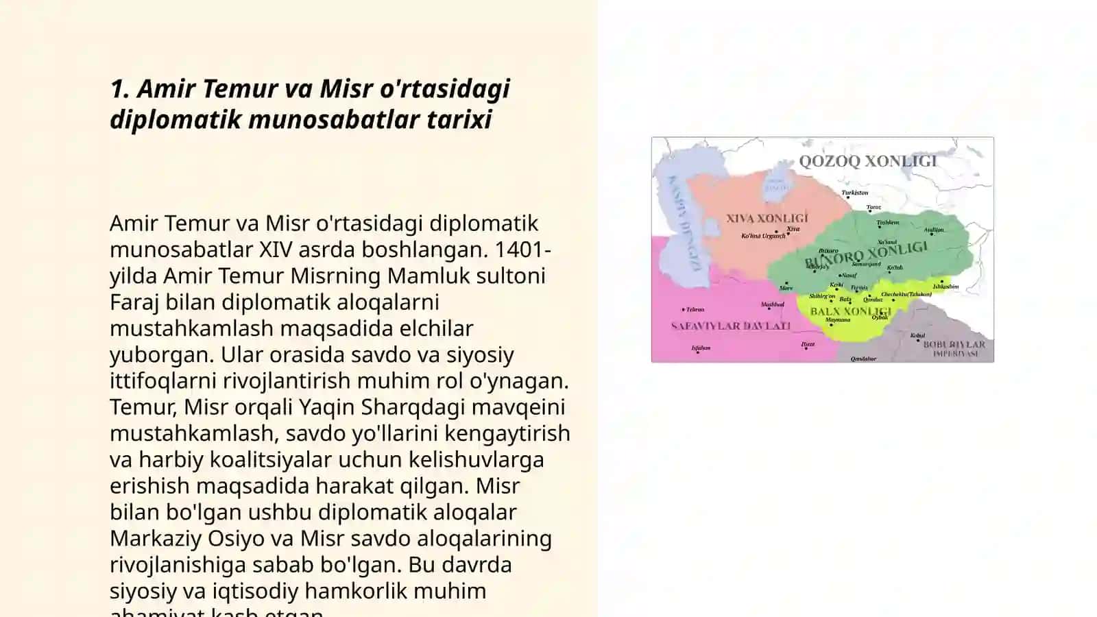 Amir Temur davlati va Misr o'rtasidagi diplomatik yozishmalar 3