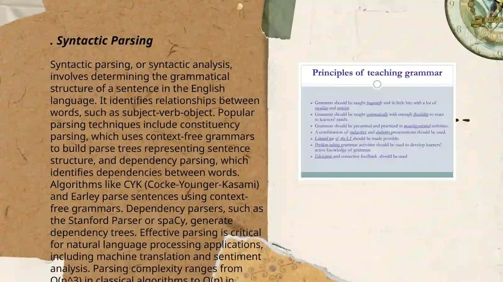 Psycholinguistic aspects of grammar 3