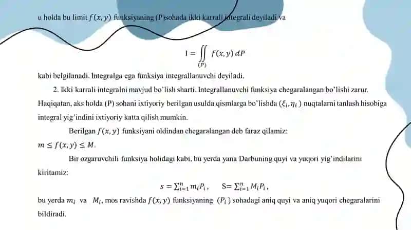 Ikkikarrali integrallar 3