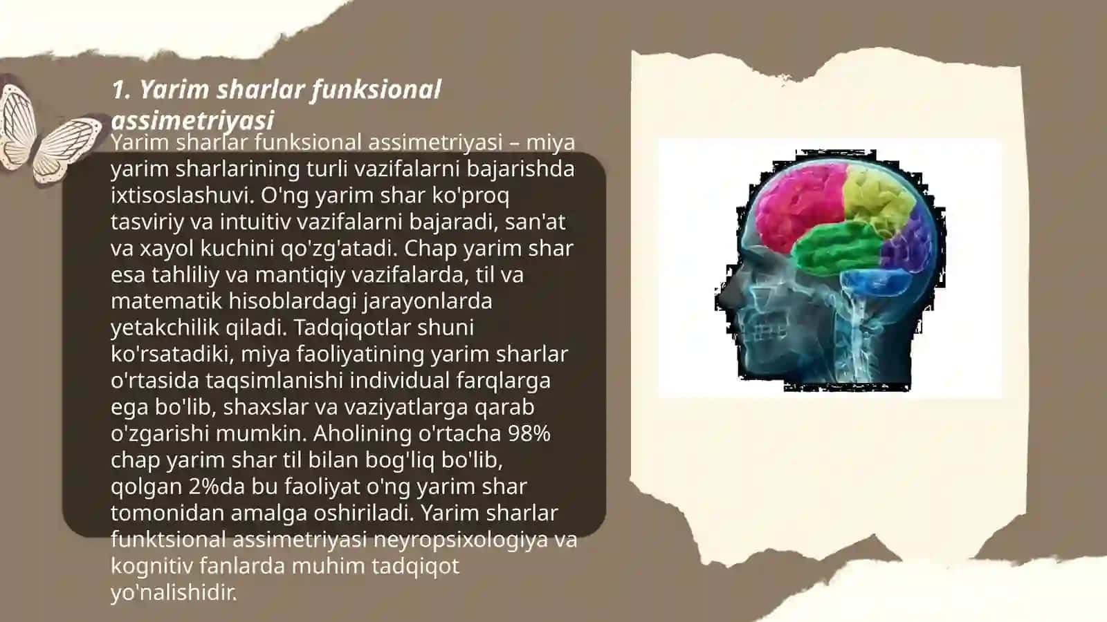 Yarim sharlar funksional assimetriyasi 3