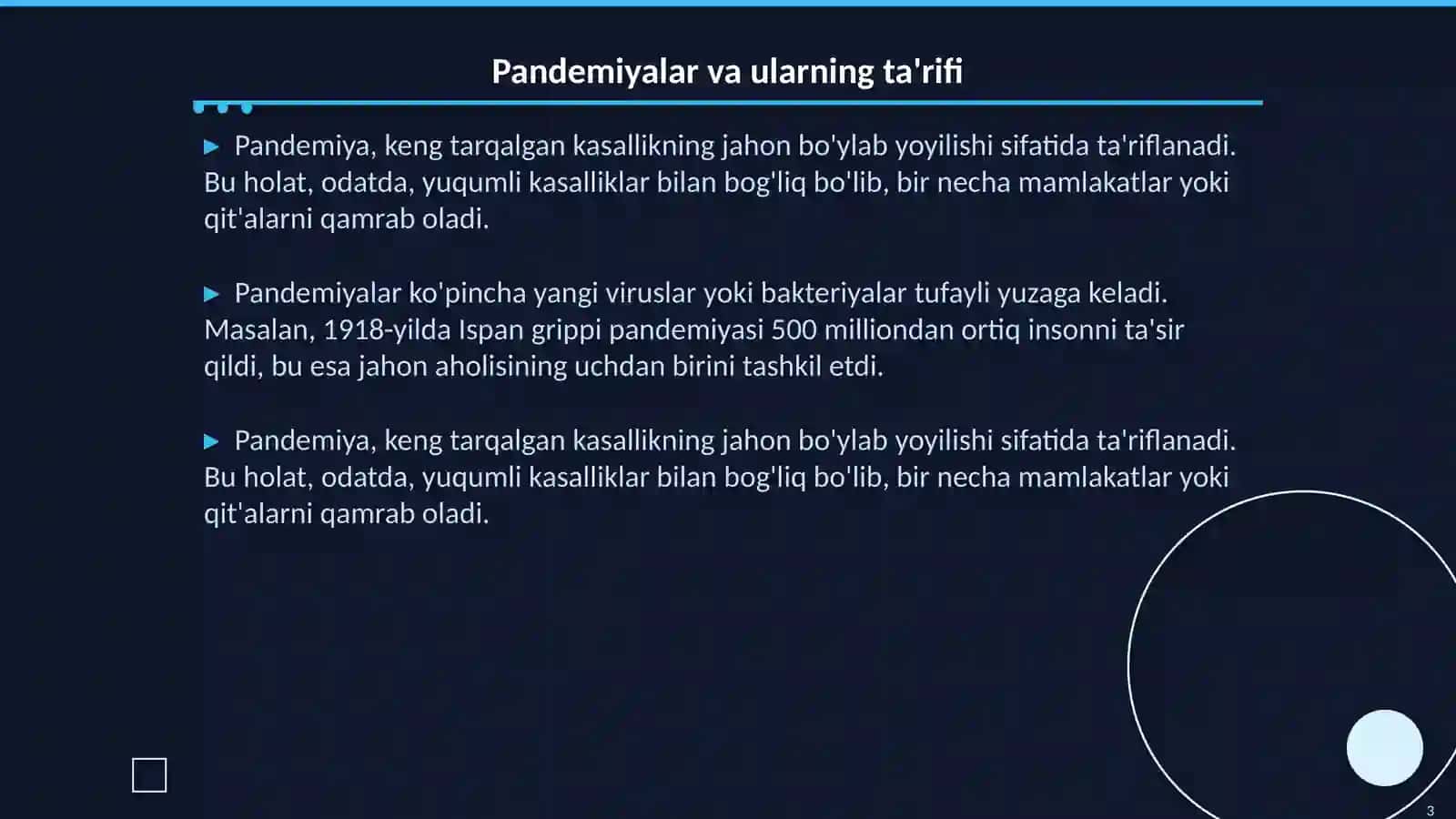 Pandemiyalar tarixi 3