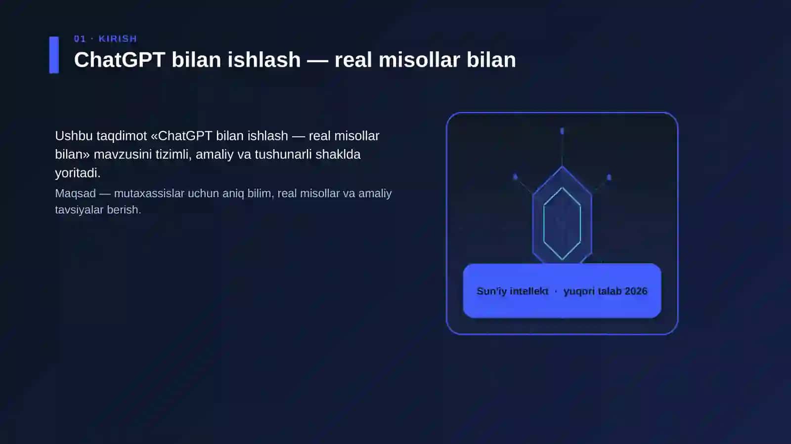ChatGPT bilan ishlash — real misollar bilan 3