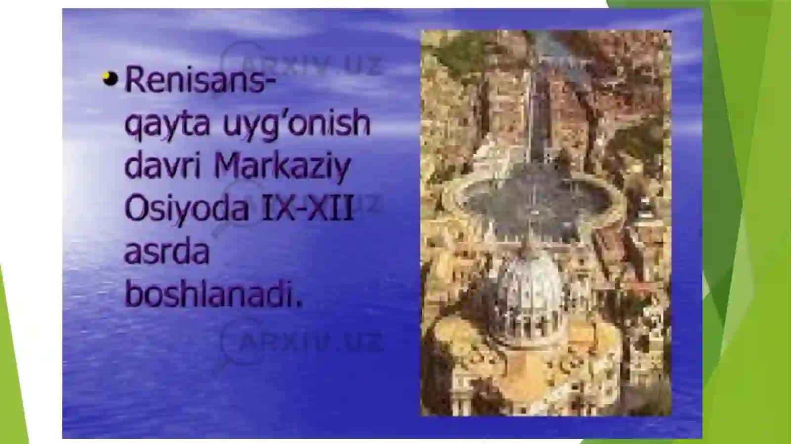 Oʻrta va sharq falsafasi va uygʻonish davri xususiyatlari 3