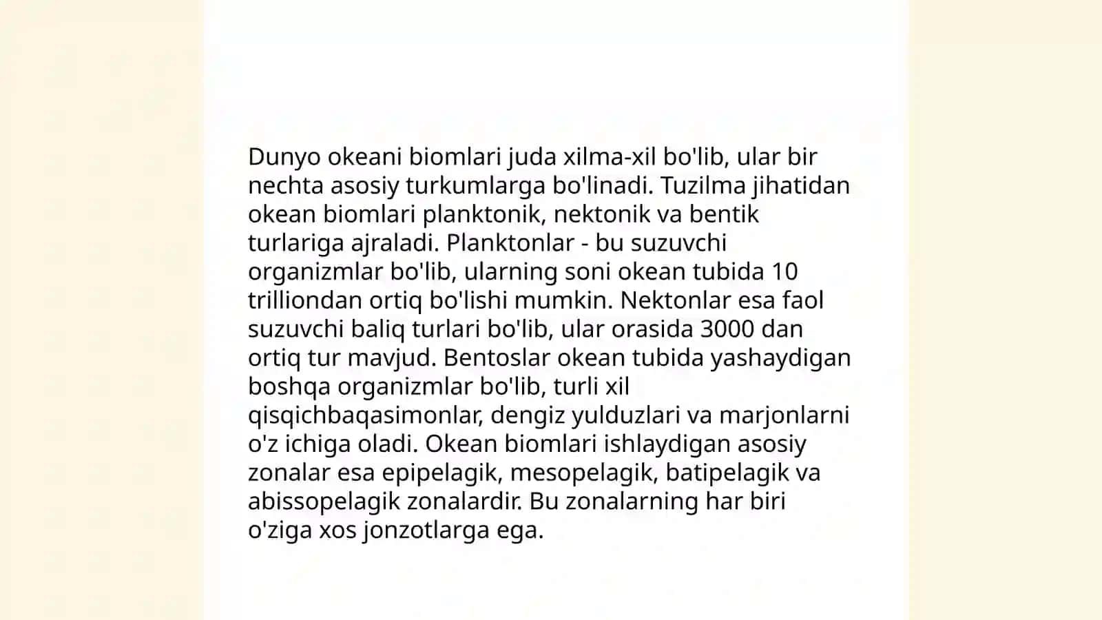 Dunyo okeani biomlari 3