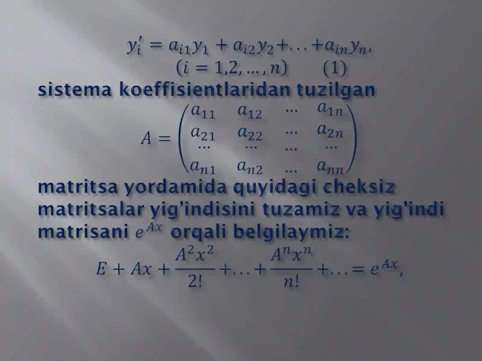 Eksponentsialmatritsa 3