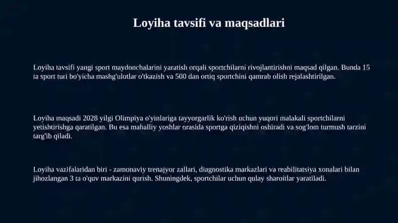 Yangi olimpiya rivojlanishi 3