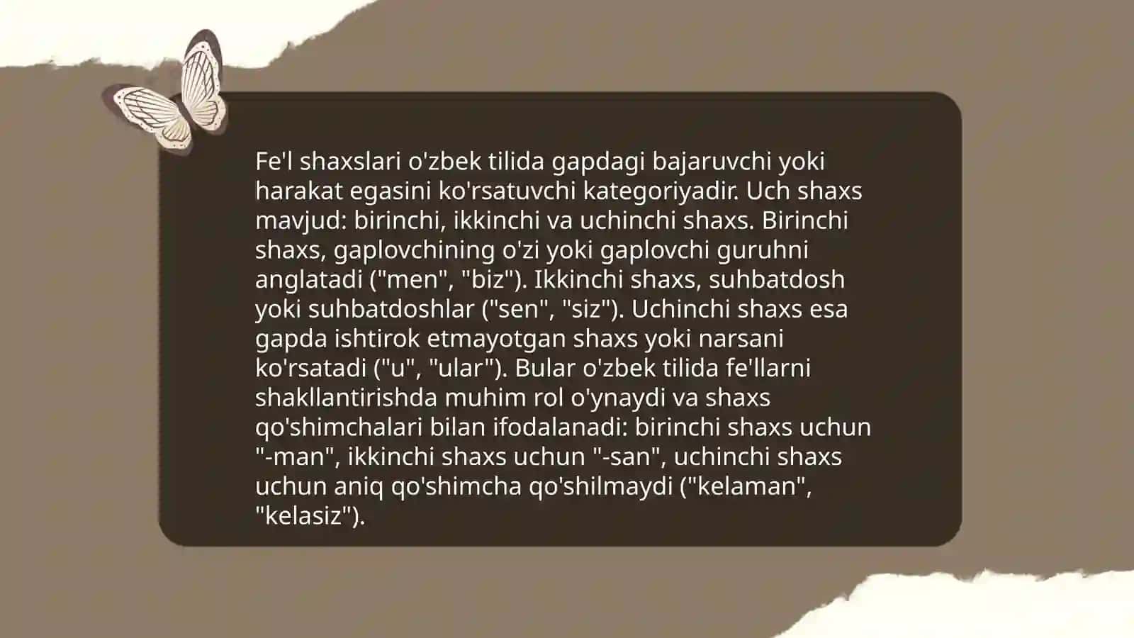 Feʼlning grammatik kategoriyalari 3