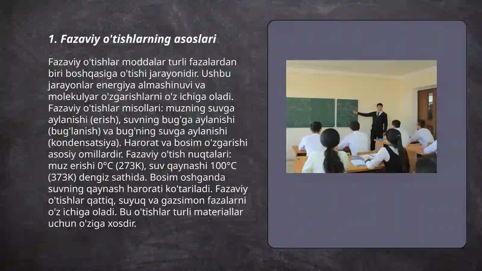 Fazaviy o'tishlar 3