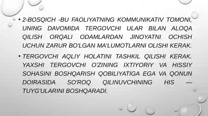Voqea joyida tergov eksperimentining ko’rsatmalarini tekshirishning psixologik xususiyatlari 3