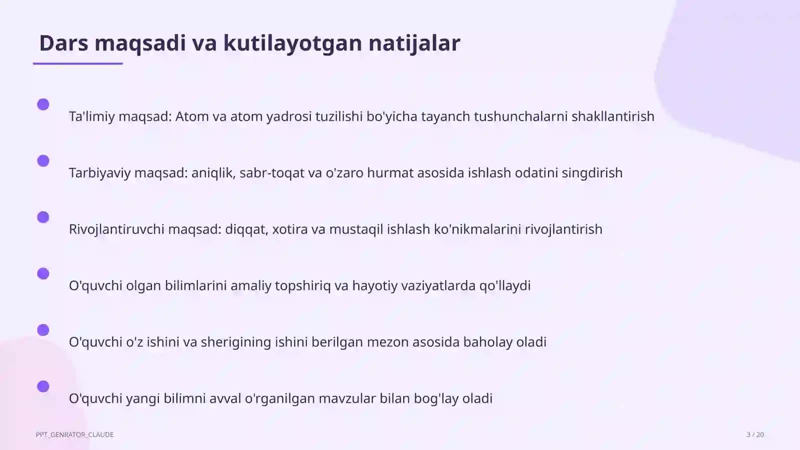 Atom va atom yadrosi tuzilishi (11-sinf) 3