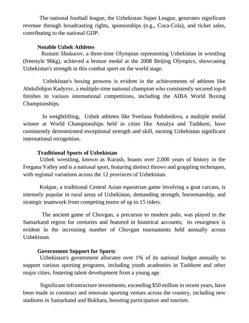 Sports in Uzbekistan 3