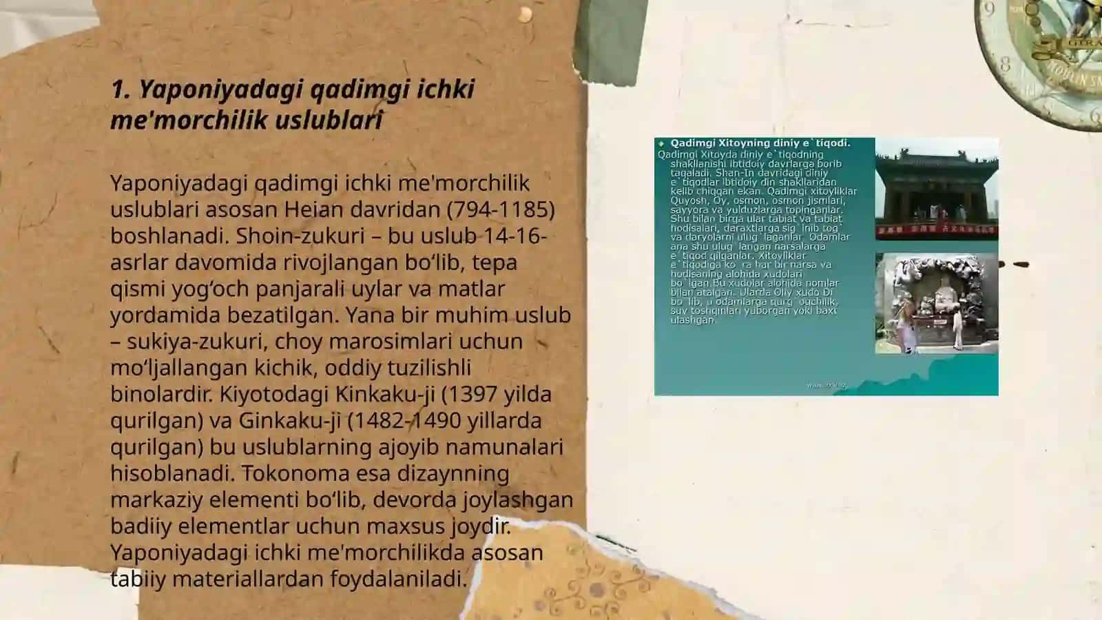 Yaponiya va xitoy interer tarixi 3