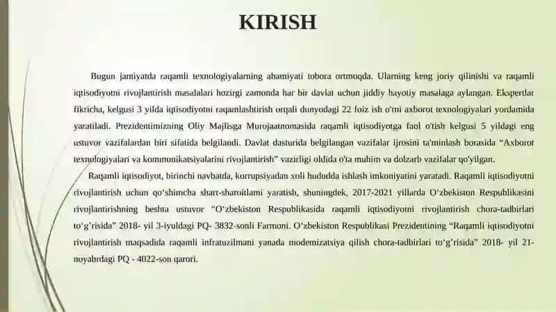 Raqamli iqtisodiyotning axborot tizimlari 3