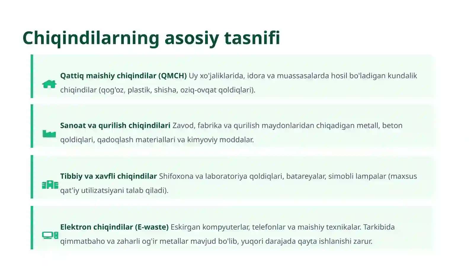 Chiqindilarni boshqarish tizimlari 3
