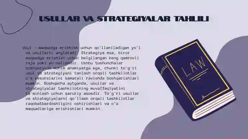Menejment fanining örganish usullari 3