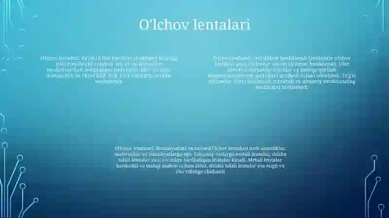 Qurilishda Qo‘Llaniladigan O‘Lchash Vositalari 3