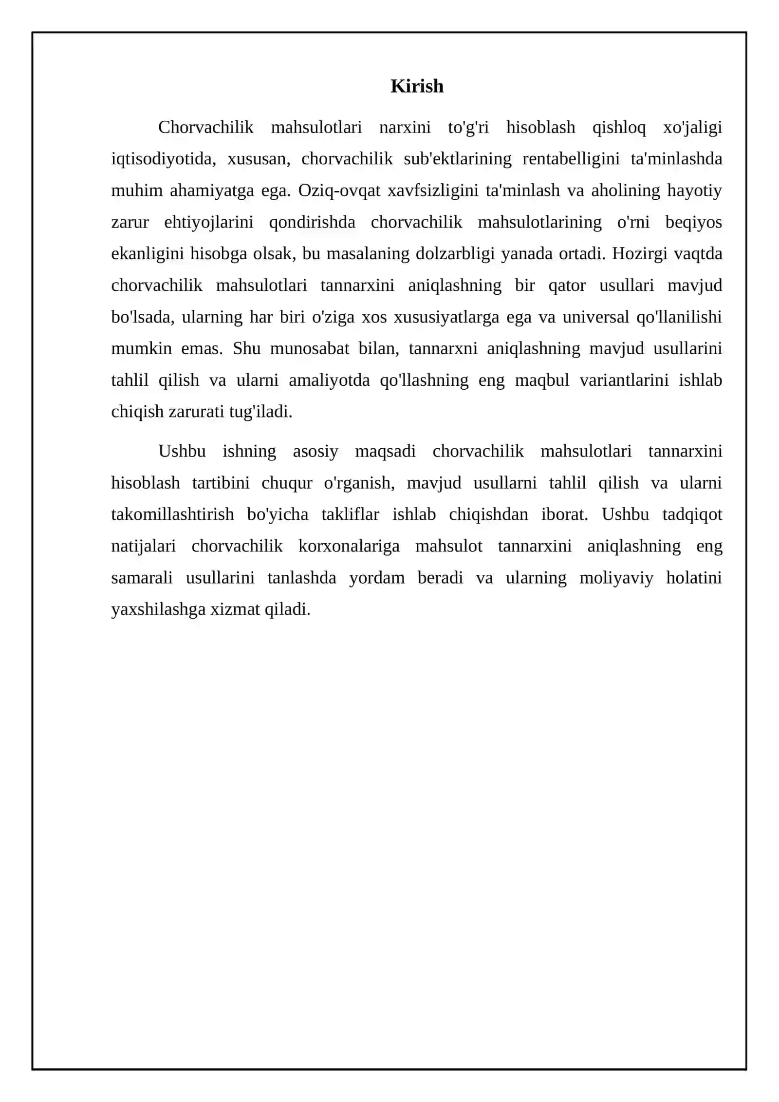 Chorvachilik mahsulotlari tannarxini hisoblash tartibi 3