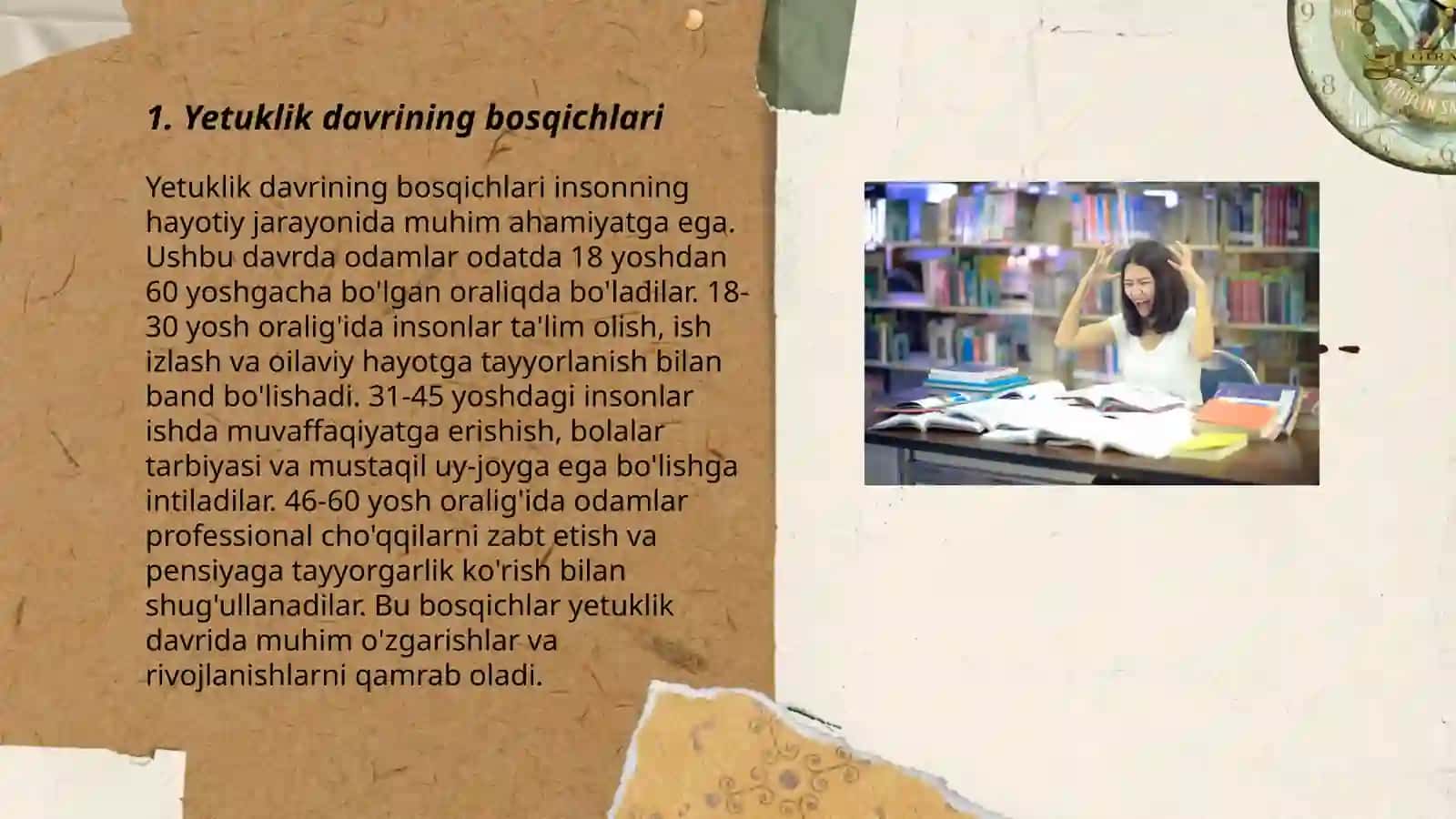 Yetuklik davrining psixologiyasi 3