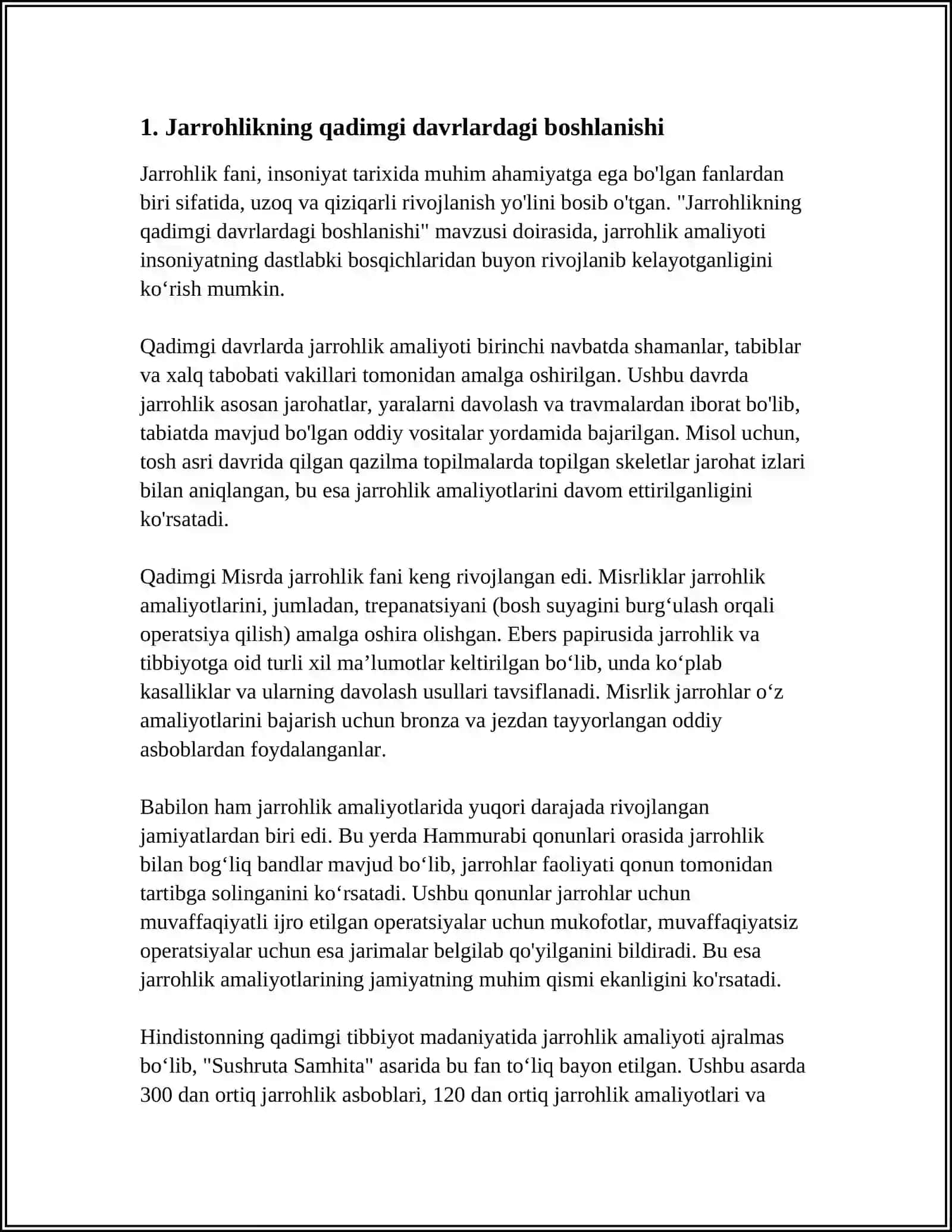 XIRURGIYA FANINING RIVOJLANISH TARIXI 3