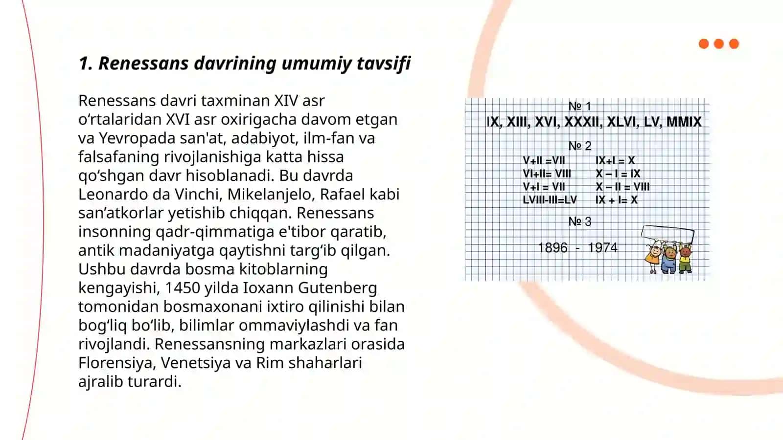 IX-XIII Asrlardagi Madaniy Uygʻonish (Renesans) 3