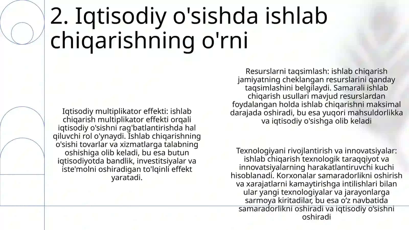 Ishlab Chiqarish Tavovuti Va Monetar Siyosat 3