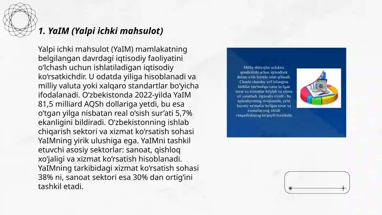 YaIM (Yalpi ichki mahsulot) 3