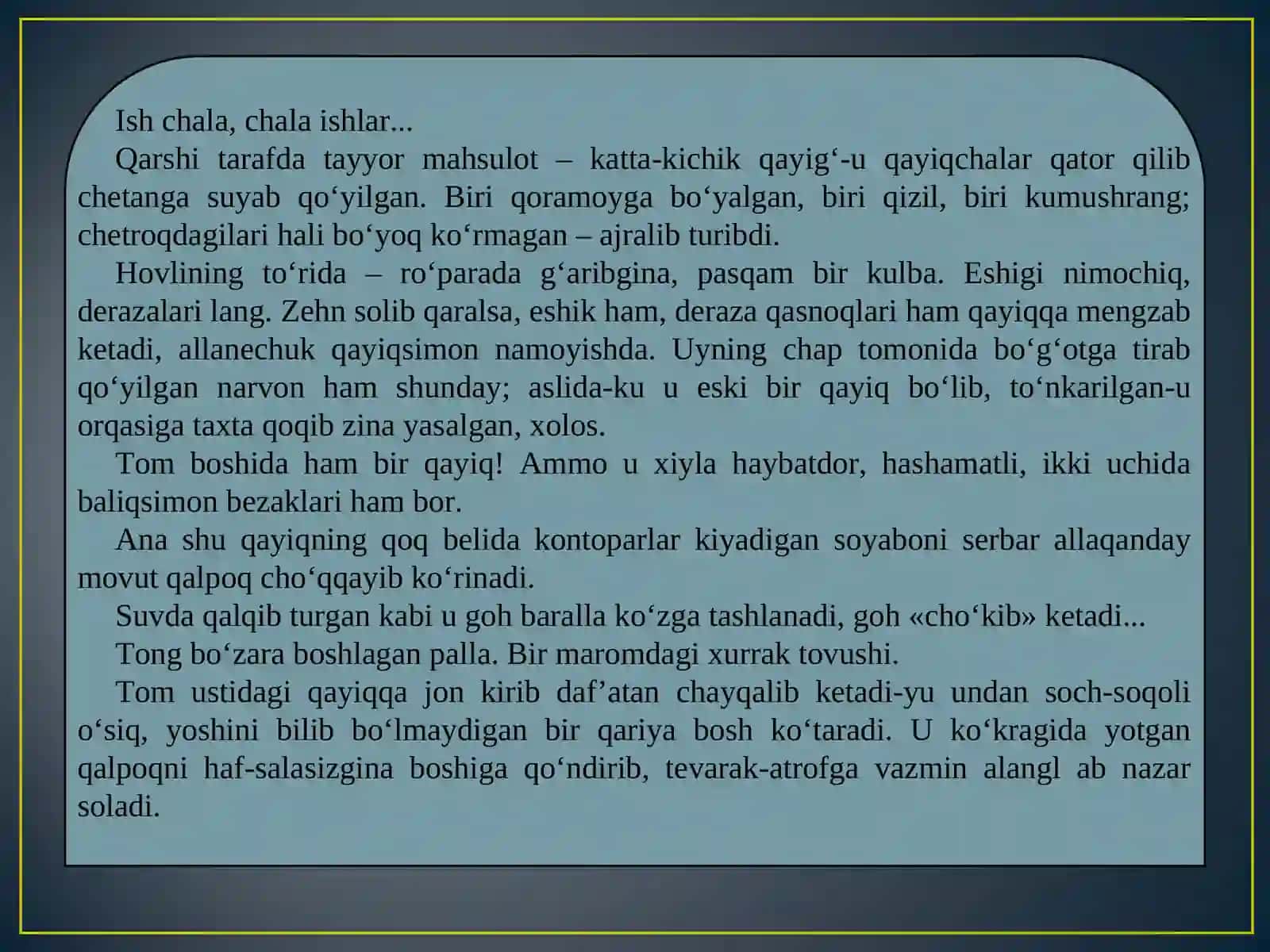 MUSTAQILLIK DAVRI DRAMATURGIYASIDAN NAMUNA 3