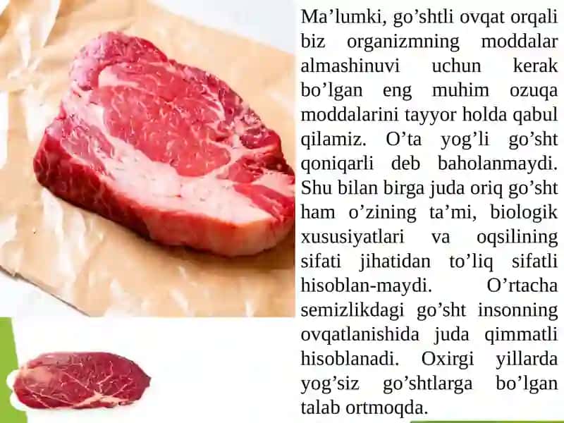 Go’sht va go’sht mahsulotlari 3