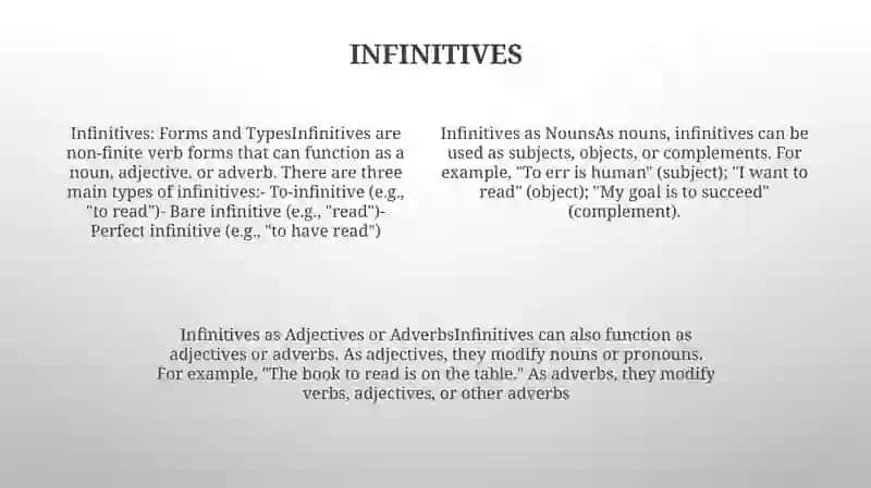 The Non-Finite Forms Of The Verb 3
