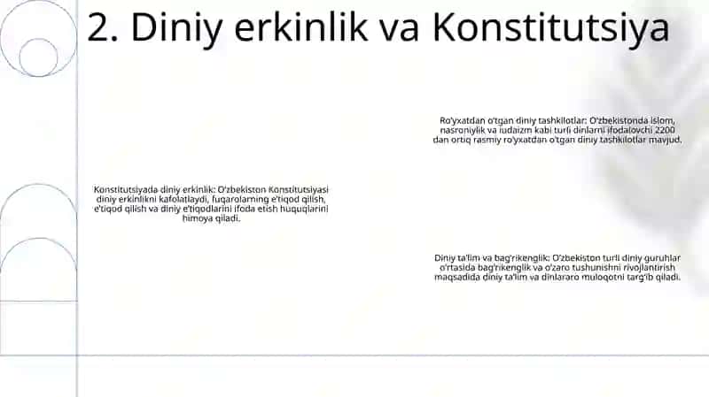 O'Zbekistonda Faoliyat Ko'Rsatayotgan Diniy Tashkilotlar 3