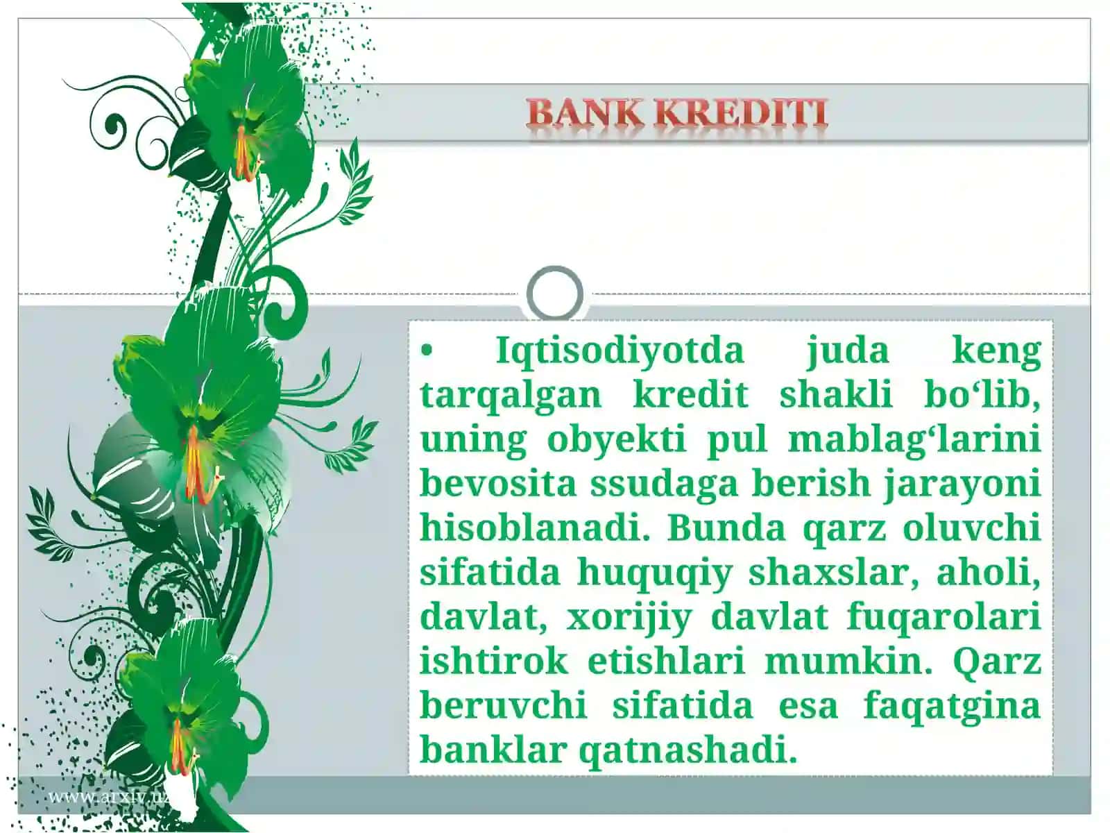 KREDIT SHAKLLARI 3