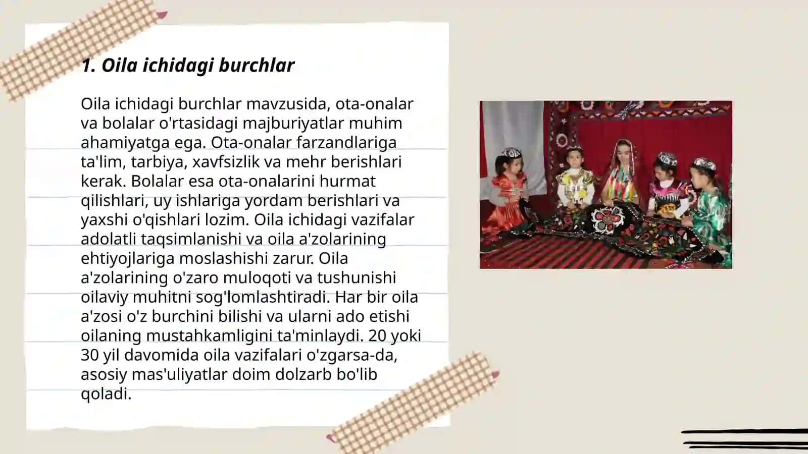 Oila ichidagi burchlar 3