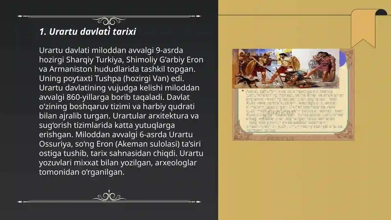 Qadimgi Urartu davlati ravnaqi 3