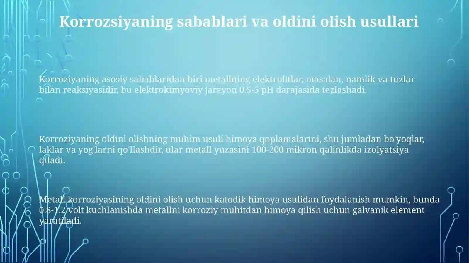 Uyda  kooroziyani  yoqotish 3
