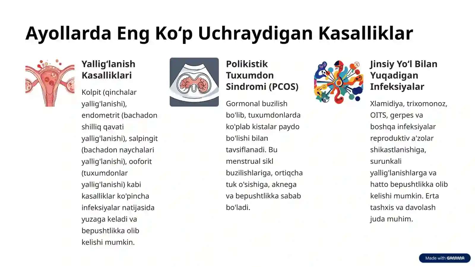 Reproduktiv A'zolari Kasalliklari 3