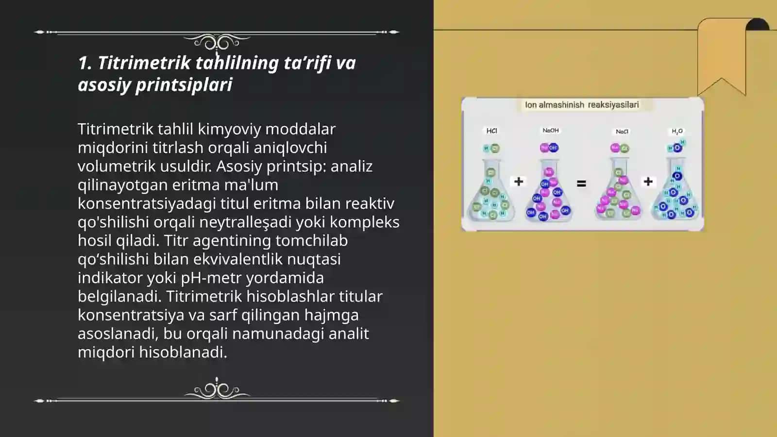 Titrimetrik tahlilning taʼrifi va asosiy printsiplari 3