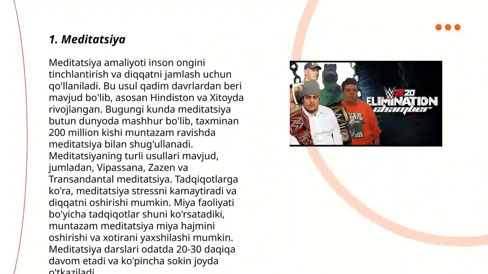 Stressni bartaraf etish usullari 3