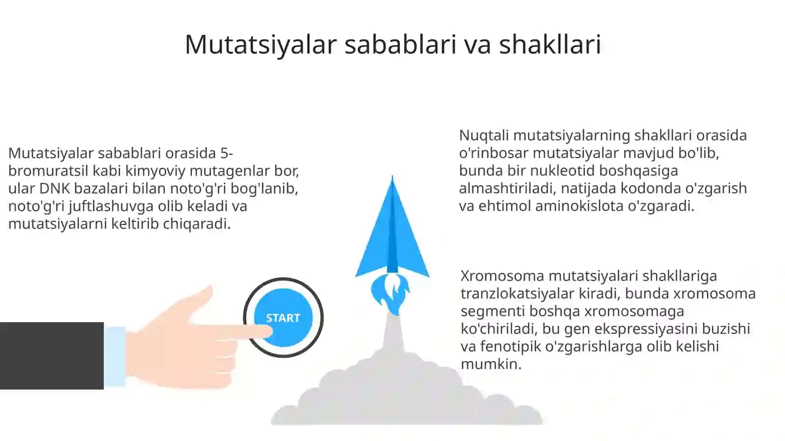 Mutatsiyalar sabablari shakllari va ahamiyati 3