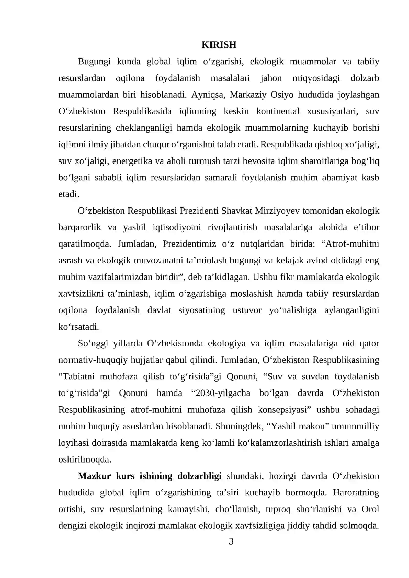 O‘ZBEKISTON IQLIMI 3