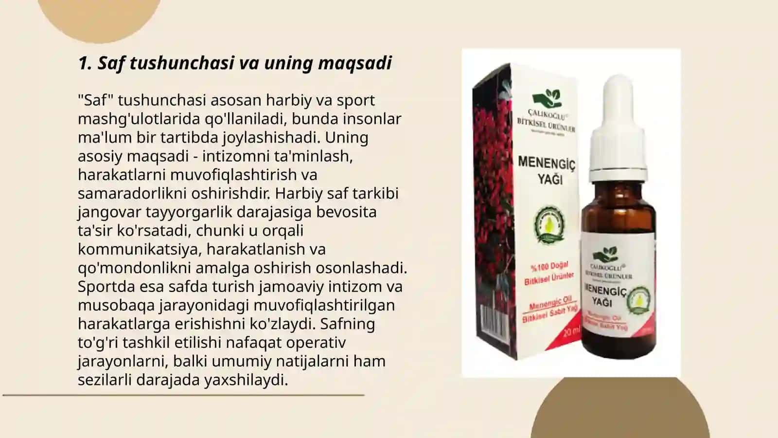 Saf mashqlarini organish 3